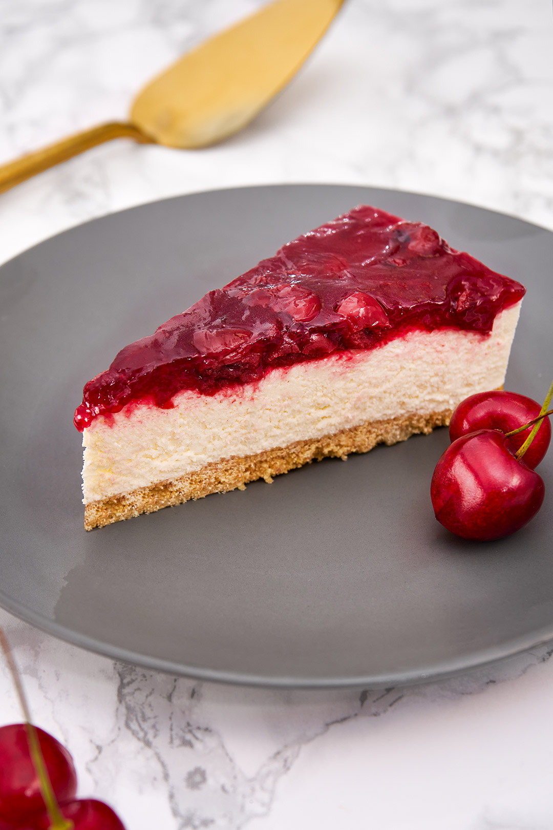 Dark Cherry Cheesecake - Red Rose Bakery