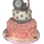 Swirl 1st Birthday Cake