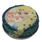 Elsa Swirl Birthday Cake