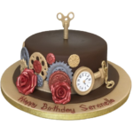 Time Piece Birthday Cake