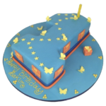 Butterfly Number Cake