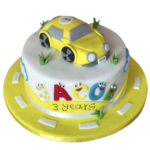 Yellow Car Cake