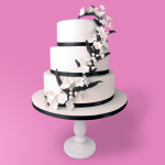 Modern Chic Wedding Cake
