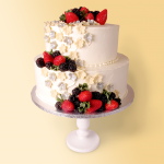 Summer Fruits Wedding Cake