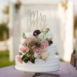 Beautiful Rose Rustic Wedding Cake