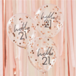 21st Birthday Confetti Balloon