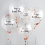 Rose Gold Happy Birthday Balloon