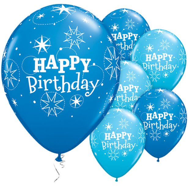Blue Happy Birthday Balloon Pack - London Wholesale Cake & Dessert Supplier