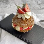 Strawberry Choux Au Craquelin